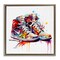 Stupell Industries Sneakers with Watercolor Drip Floating Frame, design by Creative Studio